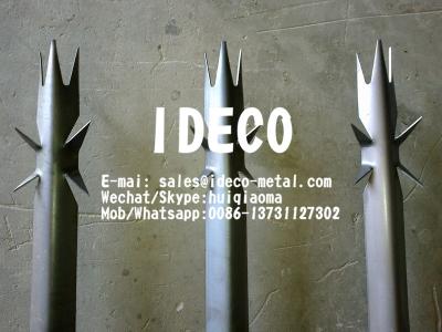 China Razor Spike Palisade Fences, Metal Palisade Fencing, High Security Anti-Climb Steel Picket Fence for sale