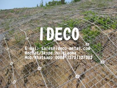 China Diagonal Wire Cable Nets for Rockfall Protection, High Tensile Steel Wire Ropenet Slopes Stabilization for sale