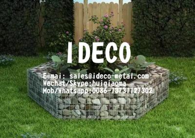 China Hexagonal Gabion Planter, Garden Gabion Stone Basket Raised Vegetable Bed, Steel Garden Decoration Metal Nets for sale