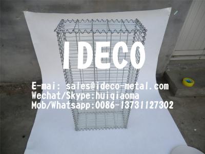 China Galvanized Steel Gabion Baskets Retaining Walls, Welded Gabion Boxes, Wire Mesh Stone Cages, Modular Gabion Cubes for sale