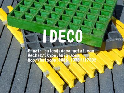 China Fiberglass Gratings, FRP Gratings, GRP Gratings, Fibre Glass Reinforced Plastic Grating, FRP Grids for sale