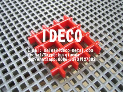 China Concave Molded Fiberglass Grating Skid-Resistant, FRP Deck Gratings Fire-Retardant, Glass Fiber Platform Grates for sale