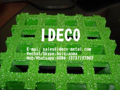 China Molded Fiberglass Gratings Gritted Anti-Slip, FRP Bar Grating, Fibergrate Floor Grating Corrosion-Resistant for sale