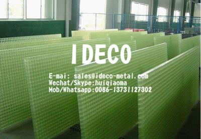 China Translucent FRP Grids Decoration for Ceiling Lights, Architectural Facade Fiberglass Gratings for sale