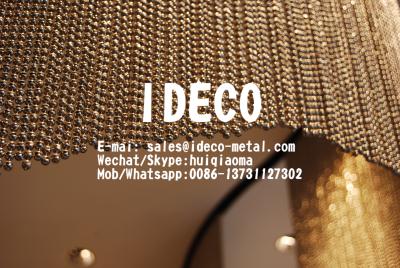 China Ball Chain Beaded Curtains, Steel Ballchain Shimmer Screen, Metal Bead Curtain, Metal Chain Mail Curtains for sale