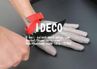 China Chain Mail Gloves for Butchers/Chefs Cut Resistant, Stainless Steel Chainmail Mesh Gloves for Meat Cutting for sale