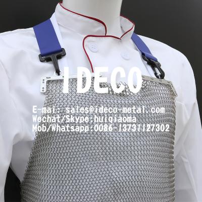 China Stainless Steel Chainmail Mesh Apron, Butchers Chain Mail Apron, Chain Welded Ring Mesh Armor/Vest/Shirt/Tunic for sale