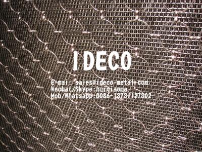 China Round Closed Rings Link Chains Curtain, Decorative Ring Mesh Curtain, Architectural Ring Mesh with Figure-8 Connectors for sale