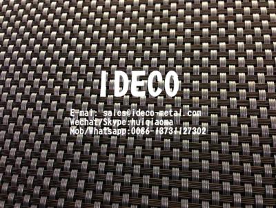 China Decorative Mesh, Architectural 4-Wire Basket Weave Mesh, Crimped Woven Square Mesh for Sunscreen & Light Diffusing for sale