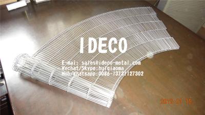 China Flex-Turn Belts, Curved/Small Radius Flat-Flex Wire Conveyor Belts, Enrober Wire Mesh Belts, Metal Conveyor Belts for sale