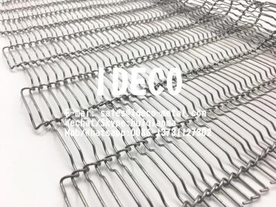 China Crimped Flat-Flex Wire Belts, Flat Flex Specialty Conveyor Belts for Baking/Coating/De-Elevating/Sorting/Washing for sale