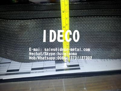 China Cordweave Compound Balance Weave Wire Mesh Conveyor Belts, Chevron Weave Baking Bands, Biscuit Oven Mesh Belting for sale