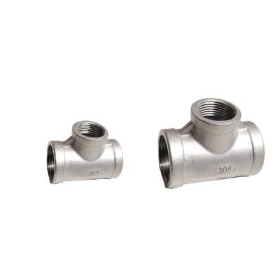 China Oil Casting SS304 SS316 Stainless Steel Pipe Fitting Reducing Tee for sale