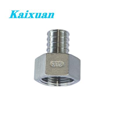 China Machine tools ss304 316 stainless steel tube fitting investment casting pex fitting 1/2 - 1 inch female thread adapter for sale