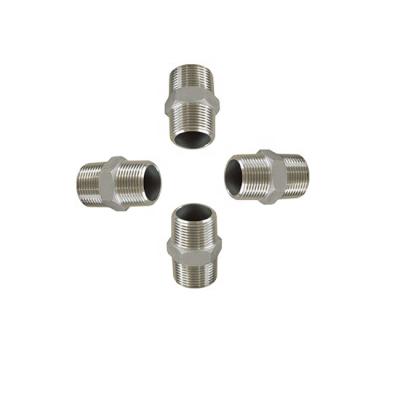 China Thread SS304 NPT Adapters Stainless Steel Threaded To BSP Nipple for sale