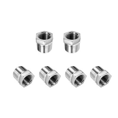 China SS304 Casting Stainless Steel Pipe Fitting 304 / 316 Hex Bushing for sale