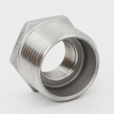 China Power Tools ss304 Stainless Steel NPT Threaded Hexagon Reducer Bushing for sale