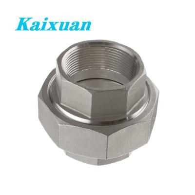 China Custom ss304 ss316 oil casting pipe fittings all kinds of stainless steel unions female threaded union ss weld union for sale