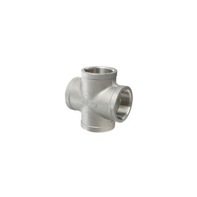 China SS304 SS316 China Manufacturer Stainless Steel Cross 4 Way Connector for sale