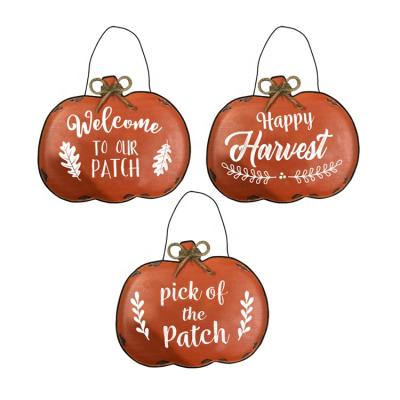 China Europe Autumn Halloween Size 23x19cm Decorative Wholesale Custom Wooden Wall Plaque for sale