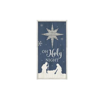 China Europe Winter and Christmas Decorative Customized Size 25x50cm, Wood Framed Saying 