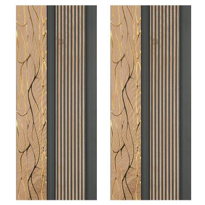 China Modern Waterproof Multi Function Wood Grain TV Background Wall Decorative PS Wall Cladding for sale