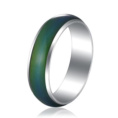 China Fashionable Simple Mood Ring Copper Men's Jewelry Temperature Change Color 6mm for sale