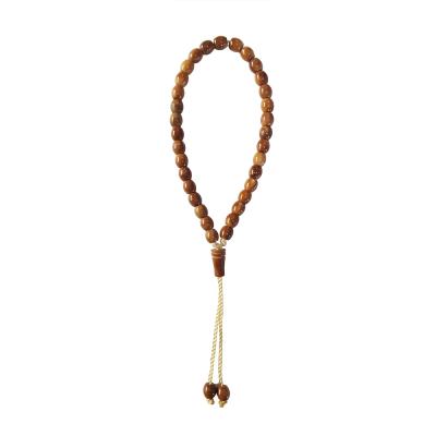 China Wooden Wholesale Muslim Prayer Beads Rosary 33 Pcs Prayer Beads for sale