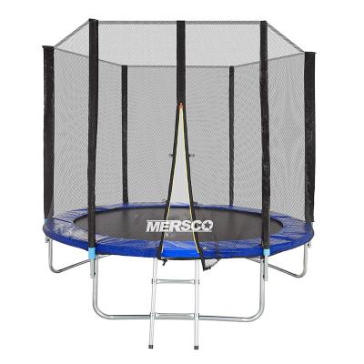 China With Factory Protective Net Supply Kids Well Supported Trampoline Bed With Ladder for sale