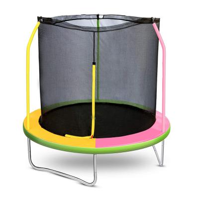 China With Protective Net Family Outdoor Exercise Trampoline For Kids And Toddlers With Safety Enclosure Net for sale