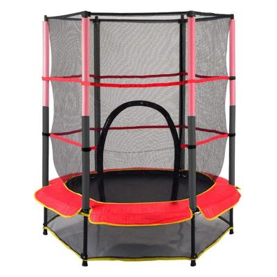 China With Protective Net 55 Inch Mini Trampoline With Great Fun Kids Fitness Equipment for sale