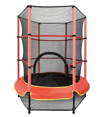 China With Protective Net Professional Manufacturers Jumping Kids Indoor Outdoor Trampolines With Safety Net for sale