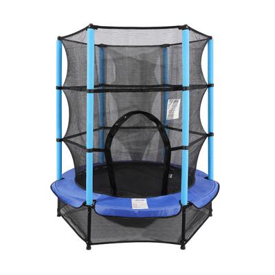 China With Protective Net High Quality Kids Bed 4.5FT Indoor Elastic Jumping Trampoline With Protective Net For Kids Mini Trampoline Sale for sale