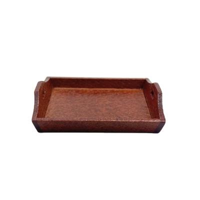 China China Mini Small Dollhouse Dollhouse Miniature Wood Crates DIY Wooden Clay Tray Ware Handmade Wooden Supplies Items for sale