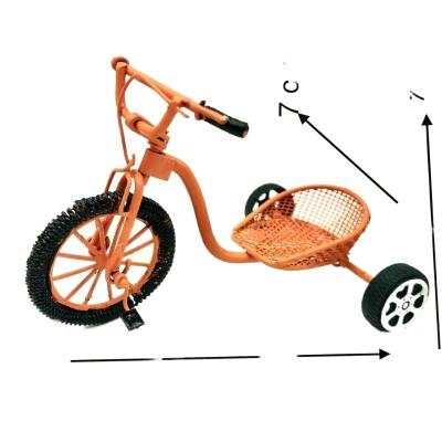 China The other props miniature foreign order cartoon characters shooting dollhouseMini scene iron handmade tricycle for sale