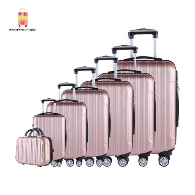 China ABS Many Size Factory Products Wholesale Trolley Luggage Travel Bags Vantage Suitcase Set for sale