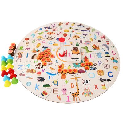 China Hot Sale Wooden Jigsaw Puzzle Kids Puzzle Toy Wooden Table Puzzles Jigsaw Toy Baby Educational Memory Learning Toys For Kids Gift for sale