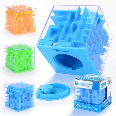 China Hotsale 3D Puzzle Speed ​​Cube Rolling Ball Game Hexagon Maze Toys Transparent Other Educational Hexagon Maze Magic Cube 3D Labyrinth Cube for sale