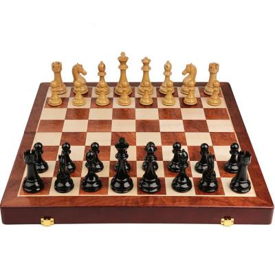 China Strength 39*39cm/45*45cm Felted Game Board Indoor Storage Intellectual Wooden Folding Adult Chessboard Family Gift Family Game Chess Board for sale