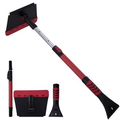 China Car 3-in-1 Aluminum Snow Shovel High Quality Plastic Car Ice Brush Scraper for sale