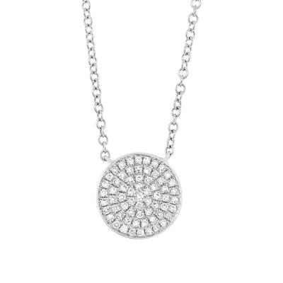 China Customized Safe Production 925 Sterling Silver And CZ Necklace for sale