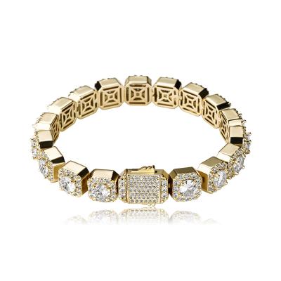 China Crystal Beaded Bracelet Luxury Brass Safe CZ Crystal Bracelet Hot Sale Gold Plated CZ Crystal Bracelet Gold Plated for sale