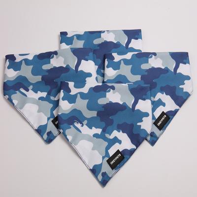 China Sustainable Premium Durable Fabric Reversible Customized Triangle Plain Printed Customized Scarf Dog Bandana for sale