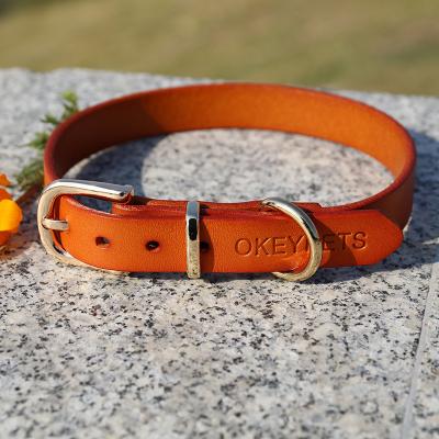 China Luxury Fashionable All-Season Personalized Adjustable Dog Chain Collar Leather Collar for sale