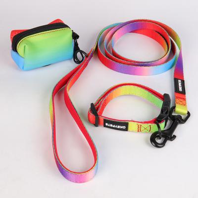 China Wholesale Popular Custom Made Reversible Pet Dog Harness With Matching Collar Leash Set Service Cat Vest for sale