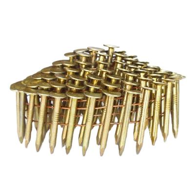 China Electro Flatbed 1-1/4 X .12 Galvanized Smooth Shank Wire Coil Roofing Nails for sale