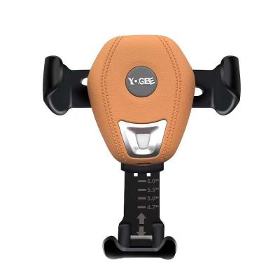 China Cell Phone Manufacturer Provides 5w/10w Black-Orange Car Mount Wireless Charger for sale