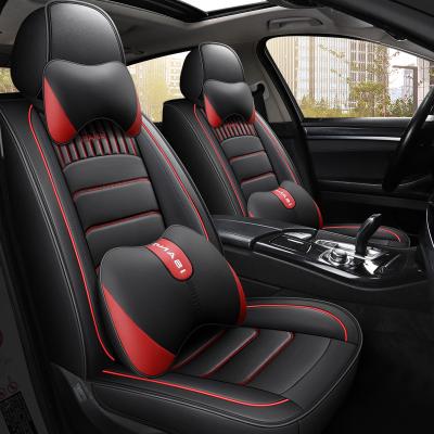 China Universal Eco-friendly Fit For Almost All Cars Premium Factory Use Direct Wholesale Universal PVC PU Leather Waterproof Car Seat Cover for sale