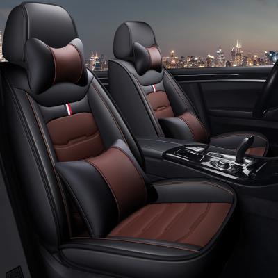 China 2021 Car Luxury Leather Universal Seat Covers PU Accessories Full Car Set for sale