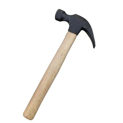 China High Performance Rip Carbon Steel Claw Hammer Sight American Kind Claw Hammer With Wooden Handle for sale